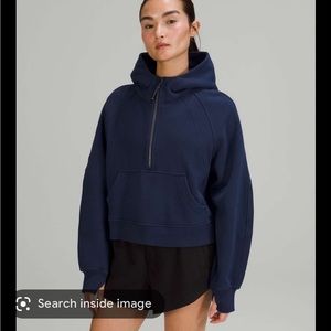 Lululemon half zip scuba hoodie navy L/XL